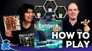 Saltfjord - How to Play. Board Game Tutorial.