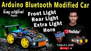 Arduino Bluetooth Modified Car With Code | Arduino Bluetooth RC Car Sinhala | Smartphone Control Car