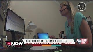 Telecommuting jobs on the rise across U.S.