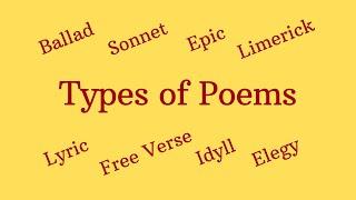 Different Types Of Poems in English