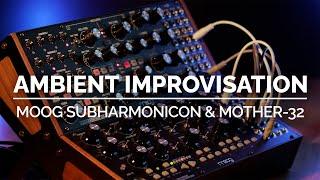 Moog Subharmonicon & Mother-32 – Ambient / Sequencer Improvisation