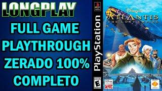 Longplay Disney's Atlantis The Lost Empire [PS1] Full Game Playthrough Zerado 100% Completo