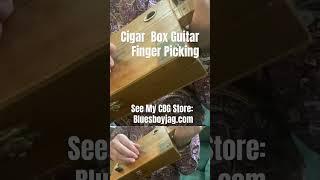 Finger Picking 4 String Cigar Box Guitar Lesson #cbg #cigarboxguitarlesson #cigarboxguitar