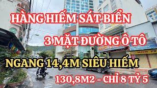 Hàng Hiếm sát Biển 3 mặt tiền đường xe ô tô Ngang lên đến 14,4m ở Nha Trang | Nhà gần Biển Nha Trang