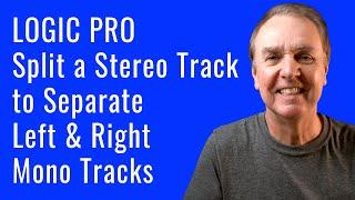 Splitting a stereo track to two mono tracks in Logic Pro