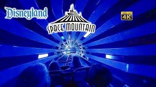 Space Mountain Roller Coaster On Ride Low Light 4K POV Disneyland 2024 10 21