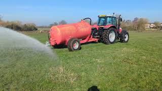 MASSEY FERGUSON 900 SLURRY TANKER WORKING VIDEO