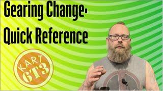 Gearing Change: Quick Refrence