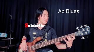 G# / Ab Blues Walking Bass Line Example