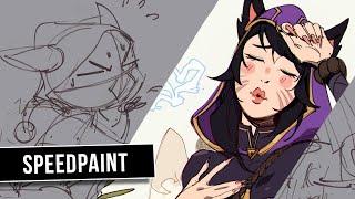 Ahri & Kennen - LoR Deck Doodles! #3  #speedpaint