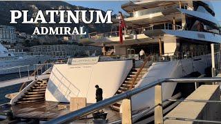 Admiral 2024 Megayacht PLATINUM  returns in Monaco with BEST OFF docking on a windy day