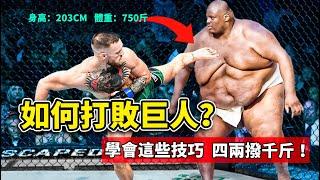 MMA Fighter beats giant opponent