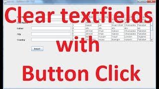 Java SWING #13 - How to Clear all Text fields after data insertion in Java Netbeans Sqlite (mysql)