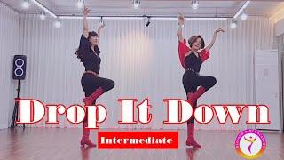 [콜라보] Drop It Down Line dance #블라썸라인댄스 #부천라인댄스 #라인댄스