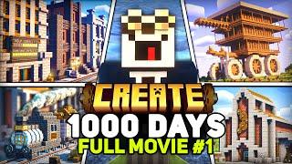 I Survived 1000 Days in Minecraft Create Mod [FULL MOVIE #1]