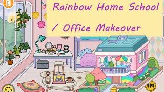 Rainbow Home School / Office Bedroom Makeover | design | toca life world | bunny bo