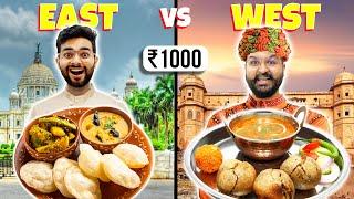 East Indian vs West Indian Food Eating Challenge || FoodieWe 24hrs Challenge