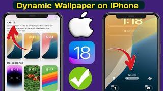 How To USE Dynamic Wallpaper iPhone iOS 18 || iPhone Dynamic Wallpaper update