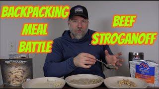 Backpacking Meal Battle // Mountain House vs Peak Refuel vs Outdoor Pantry // Beef Stroganoff