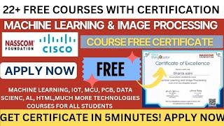 Nasscom & Cisco Free Courses with Certification | Machine Learning Free Course Certificate