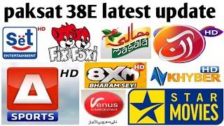 paksat 38E latest update || C band Dish setting channel list || 6 Feet dish antenna || 09:10:2024