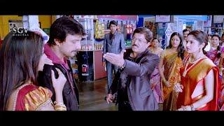 ಥು.. ಡ್ರೈವರ್ ಜೊತೆ ಓಡಿ ಹೋಗ್ತಾ ಇದ್ದಿಯಾ - Ranna Kannada Movie Super Scenes - Sudeep, Rachita Ram