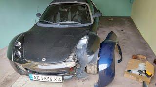 Як зняти переднє крило Smart Roadster 452