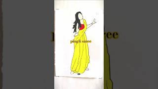 Pingli saree flipbook animation| #trending #newshorts#flipbook #art #draw #ytshorts #joshihunters