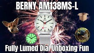 Berny AM138MS-L Fully Lumed Dial Watch Unboxing Fun