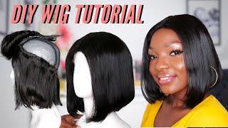 HOW to make bob LACE CLOSURE WIG Like a pro | DIY WIG TUTORIAL 4x4