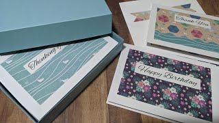 Use 6x6 Paper Pads to Make Quick & Easy Cards, 5x7 Envelopes PLUS How to Make a Card Gift Box!