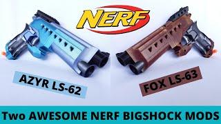 Another two AWESOME NERF BigShock Inline Clip Mods - Meet AZYR LS-62 & FOX LS-63 ~ Rainbow Mods #33