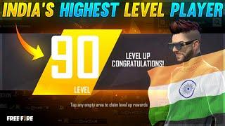 LEVEL UP 90 QNA WITH TOP 1 HIGHEST LEVEL PLAYER OF INDIA ICE-COLD FF- GARENA FREEFIRE #SUDIPSARKAR