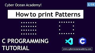 Pattern problem in C | Cyber Ocean Academy!