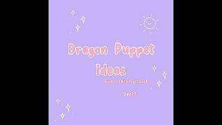 Dragon puppet ideas(Part 1) #dragonpuppet #paperdragons #tiktok #dragonpuppetidea #art #crafts #edit