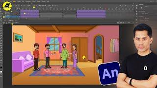 Make Cartoon Video For YouTube Channel|2D Animation Step By Step |Make Cartoon|@LearnAnimationHindi