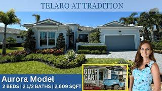 Aurora Model NEW 55+ Luxury Home Tour Telaro at Tradition | Mattamy Homes Port St Lucie FL