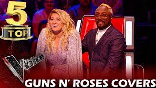 TOP 5 GUNS N' ROSES COVERS ON THE VOICE | BEST AUDITIONS