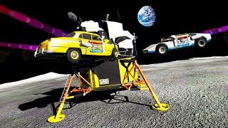 We Went to the Moon and Destroyed Everything in Low Gravity in BeamNG Multiplayer!