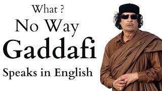 Gaddafi speaks in English [Secret Video Revealed] - AI Voice Cloning & Lip Sync