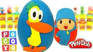 Huevos Sorpresa de Pocoyó y Pato en Español de Plastilina Play Doh