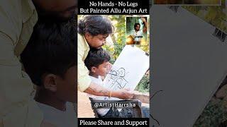 Crazy Alluarjun painting #shorts #viral #trending