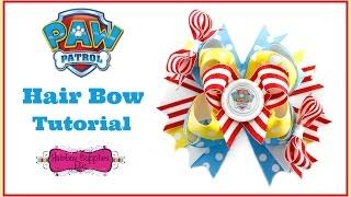 Paw Patrol Hair Bow Tutorial - Stacked Boutique Style Hair Bow - Hairbow Supplies, Etc.