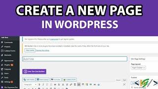 How to Create a New Page in WordPress | WordPress Beginners Tutorial