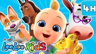  Animal Sounds - S4EP70 Dance Along Super Mix - LooLoo Kids Songs for Kids