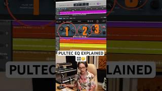 The Pultec EQ explained simply. ️ #audioengineering #mixingandmastering #musicproduction #pultec