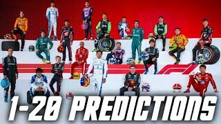 PREDICTING THE F1 2025 DRIVERS CHAMPIONSHIP 1-20