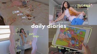 DAILY DIARIES | Summer Break, 3 Step Hair Care, Cleaning 