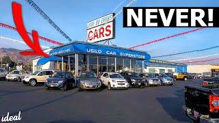 Here's Why You Should NEVER Buy A Car From A Used Car Dealer