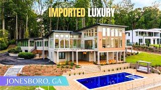 $2.7M Lakefront Home w/Boathouse, Pool, Theater, Hidden Pantry & Imported Designs FOR SALE | Atlanta